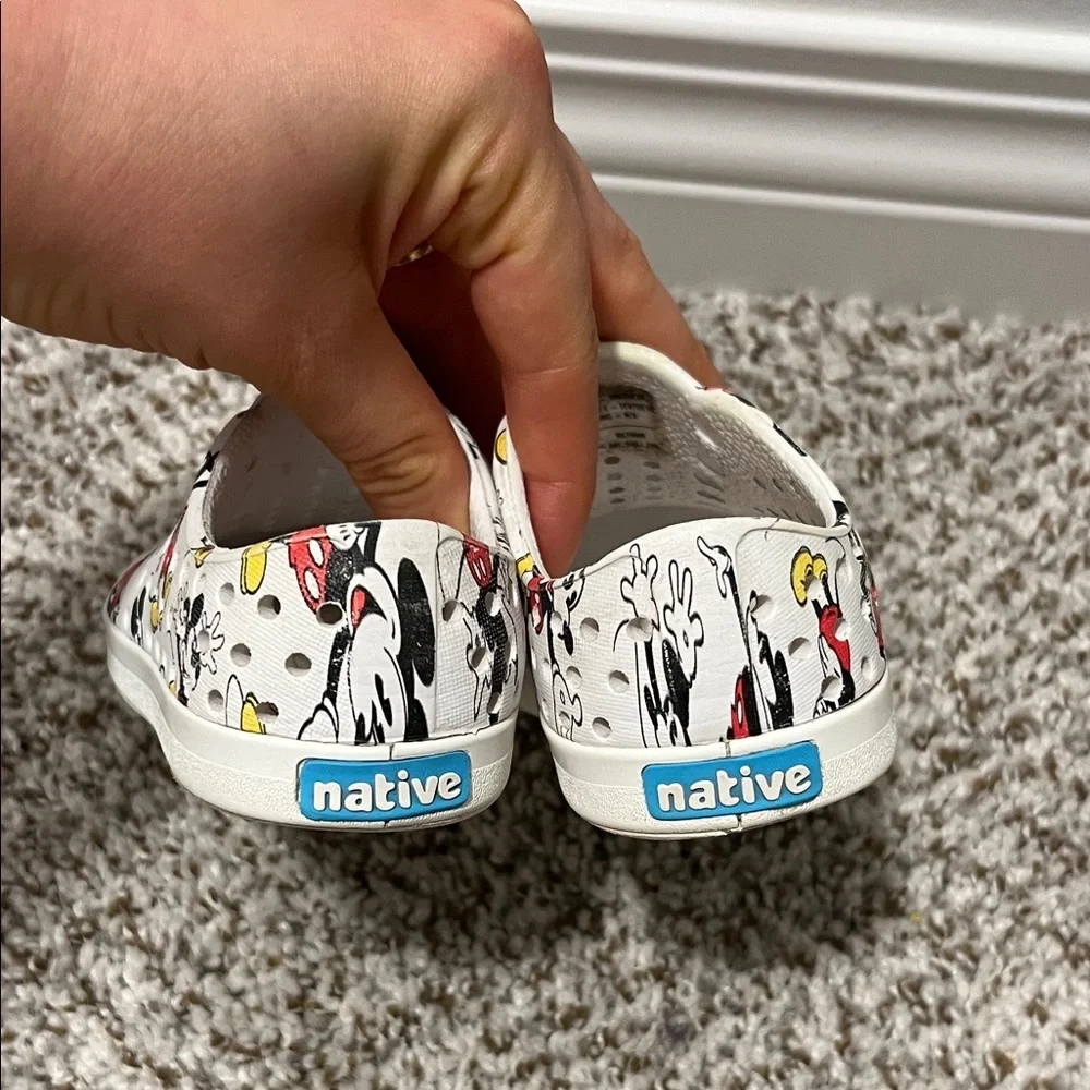 Native Kids Slip-On Sneakers - White, Red, Yellow - Picture 3 of 5